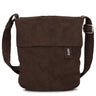 zwei Mademoiselle M45 - Schultertasche 22 cm (nubuk-espresso)