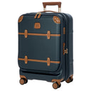 Brics Bellagio - 4-Rollen-Kabinentrolley mit Vortasche 55 cm erw. recycelt (blue/tan) - Ansicht 5