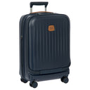Brics Taormina - 4-Rollen-Kabinentrolley mit Vortasche 55 cm erw. USB (blau) - Ansicht 5