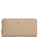 Tommy Hilfiger Icon Large Zip Mono - Geldbörse 12cc 19 cm (horseradish)