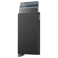 Secrid Cardprotector Fluted - Kreditkartenetui 6cc 10.2 cm RFID (black+) - Ansicht 2
