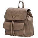 Guess Cresidia II SML - Rucksack (dark taupe logo) - Markenkoffer