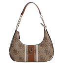 Guess Erenia Top Zip - Schultertasche (latte logo) - Markenkoffer