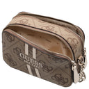 Guess Noelle II Crossbody - Umhängetasche 20 cm (latte logo) - Markenkoffer