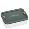 Lässig Lunchbox Stainless Steel Solid 18 cm - Brotzeitbox (Bold Dark Olive)