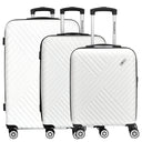 Paradise by CHECK.IN Kingston - 4-Rollen-Trolley Set 3tlg. (weiß)