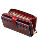 Piquadro Blue Square - Damengeldbörse 12cc 17.5 cm (red) - Ansicht 5