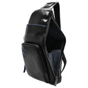 Piquadro Blue Square - Umhängetasche 36 cm (black) - Ansicht 6