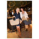 reisenthel shopping loopshopper L - Einkaufstasche mit Bügel 46 cm (frame metallic dots coffee) - Ansicht 4
