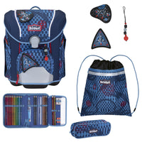 Scout Micro Exklusiv Safety Light - Schulranzen Set 4 tlg. (Spacer Explorer)