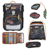 Scout Neo Exklusiv Safety Light - Schulranzen Set 5tlg. (Flames)