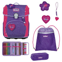 Scout Neo Exklusiv Superflash Extreme - Schulranzen Set 4tlg. (Heartbeat)