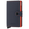 Secrid Matte Miniwallet - Geldbörse RFID 6.5 cm (night blue-orange)
