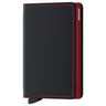 Secrid Matte Slimwallet - Geldbörse RFID 6.8 cm (black-red)