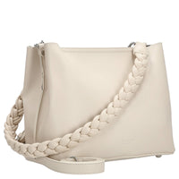 Seidenfelt Melbu Hobo - Schultertasche 26 cm (creme) - Ansicht 5