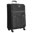 Skyline Orlando - 4 - Rollen - Trolley Set L erw./M. erw./S + Boarding Bag + Beautycase 5tlg. (schwarz) - Markenkoffer