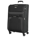 Skyline Orlando - 4 - Rollen - Trolley Set L erw./M. erw./S + Boarding Bag + Beautycase 5tlg. (schwarz) - Markenkoffer