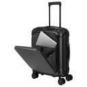 Travelite Millennium - 4-Rollen-Kabinentrolley mit Vortasche S 55 cm (black) - Ansicht 8