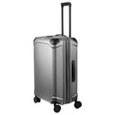 Travelite Millennium - 4-Rollen-Trolley M 67 cm erw. (silver) - Ansicht 3