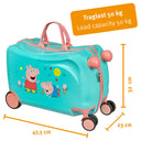 Undercover Peppa Pig Ride-On - 4-Rollen-Kindertrolley 47.5 cm (Peppa Pig) - Ansicht 5
