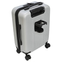 Valentino Bags Explorer Carry On - 4 - Rollen - Kabinentrolley mit Getränkehalter 53 cm USB (silver) - Markenkoffer