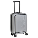 Valentino Bags Explorer Carry On - 4 - Rollen - Kabinentrolley mit Getränkehalter 53 cm USB (silver) - Markenkoffer