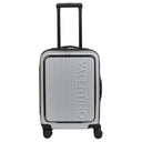 Valentino Bags Explorer Carry On - 4 - Rollen - Kabinentrolley mit Getränkehalter 53 cm USB (silver) - Markenkoffer