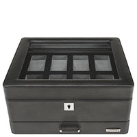 Windrose Tempora - Uhrenkoffer (für 8 Uhren) 26.5 cm (schwarz) - Ansicht 4