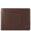 Piquadro Akron - Men's Wallet 4cc 13 cm (dark brown)