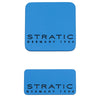 Stratic BUZZ - Set vervangende logoplaatjes voor voorkant en achterkant (blue)
