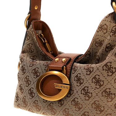 Guess Camden Mini - Schultertasche 24 cm (latte logo/cognac) - Ansicht 7