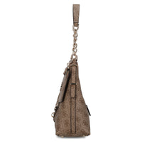 Guess Yvonne Logo Hobo - Schultertasche 32 cm (latte logo) - Ansicht 3