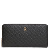 Tommy Hilfiger Icon Large Zip Mono - Wallet 12cc 19 cm (black)