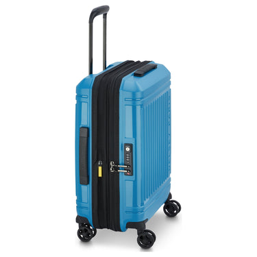 Delsey Paris Lutece SE - 4-Rollen-Kabinentrolley Slim S 55 cm erw. (pfauenblau) - Ansicht 6