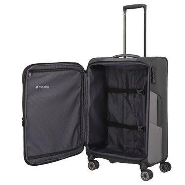 Travelite Viia - 4-Rollen-Trolley Set 4tlg. S/M erw./L erw. + Reisetasche (Schiefer) - Ansicht 7