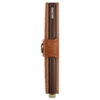 Secrid Miniwallet Emboss Lines - Kreditkartenetui 6cc 10.2 cm RFID (cognac+) - Ansicht 3