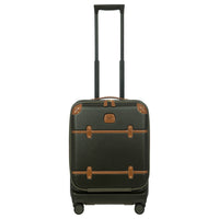 Brics Bellagio - 4-Rollen-Kabinentrolley mit Vortasche 55 cm erw. recycelt (olive)