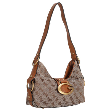 Guess Camden Mini - Schultertasche 24 cm (latte logo/cognac) - Ansicht 5