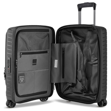 Stratic Novium ML - 4-Rollen-Kabinentrolley mit Vortasche 55 cm erw. (black) - Ansicht 6