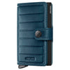 Secrid Miniwallet Emboss Lines - Credit Card Case 6cc 10.2 cm RFID (teal+)