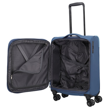 Travelite Corsiica - 4-Rollen-Kabinentrolley S 55 cm erw. (blue) - Ansicht 7
