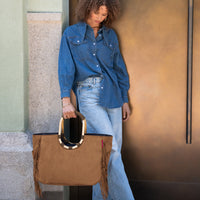 reisenthel shopping loopshopper L - Einkaufstasche mit Bügel 46 cm (western)