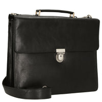 Leonhard Heyden Tradition - Aktentasche 1 Fach Leder 15" 38 cm (schwarz) - Ansicht 5