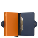 Secrid Matte Twinwallet - Geldbörse 12cc 7 cm RFID (night blue-orange)