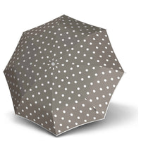 Knirps T.200 M Duomatic - Taschenschirm Regenschirm (dot art taupe)