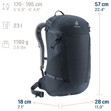 Deuter Futura 23 - Wanderrucksack 57 cm (black) - Ansicht 12
