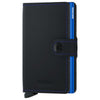 Secrid Matte Miniwallet - Geldbörse RFID 6.5 cm (black-blue)