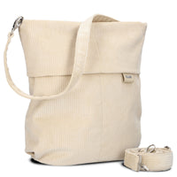 zwei Mademoiselle M12 - Schultertasche 32 cm (cord-creme) - Ansicht 2