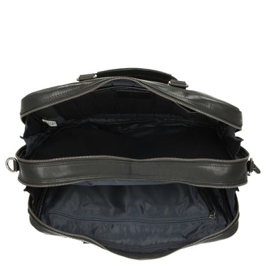 Leonhard Heyden Roma - Aktentasche 2 Fächer. mit Vortasche Leder 15" 41 cm (schwarz) - Ansicht 6