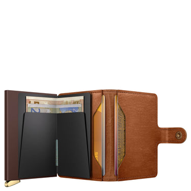Secrid Miniwallet Emboss Lines - Kreditkartenetui 6cc 10.2 cm RFID (cognac+) - Ansicht 6